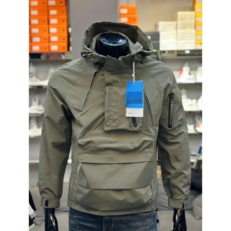 

Outdoor Men Cargo Field Jackets Windbreaker Outerwear Mens Tactical Waterproof Pilot Casual Coat Hoodie Men Hunting Clothes A14