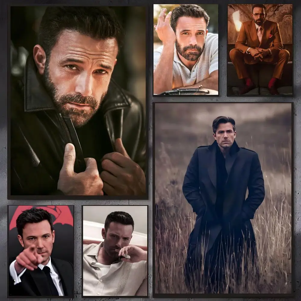 Famous actor Ben Affleck Poster Wall Ornament Home Decor Young Decor Fans