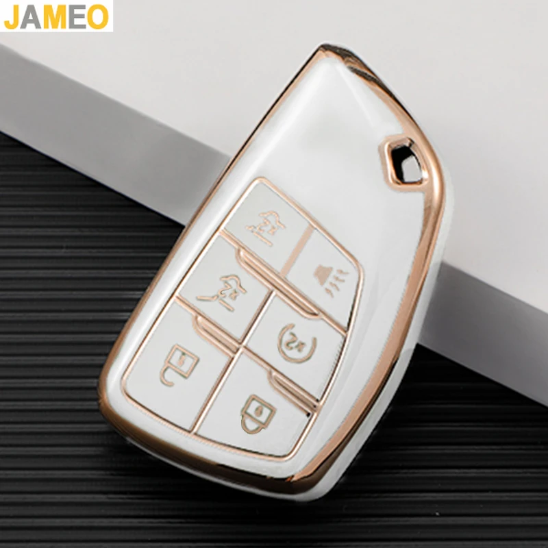 For GMC Yukon for Chevrolet Suburban Tahoe Buick ENVISION S Plus Avenir 5/6 Bottons Car Key Case Key Fob Cover Smart Key Shell