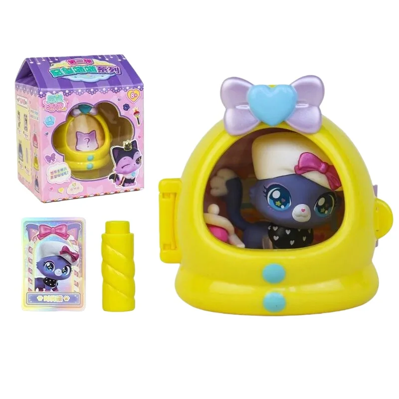 Cute Wish Cat Toy Blind Box Second Round Internet Famous Kitty House Trendy Collectible Figure Plaything For Birthday Gift Toys - view 2