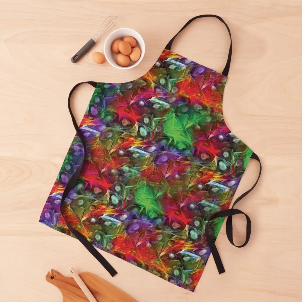 

Happy Parrot Apron Kitchen Women Kitchen Chef jacket men Chef Accessory Apron