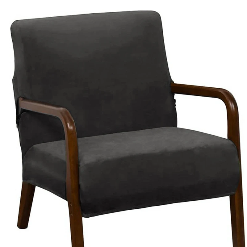 Armchair Covers Stretch Single Chair Cover Dust-proof Super Soft Armchair Seat Protector Living Room Hotel Decor Furniture Cover 2