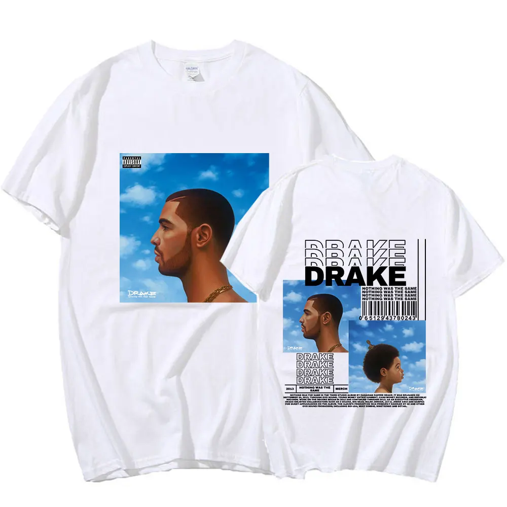 Rapper Drake Nothing Was The Same Music Album Graphic T Shirt Men Casual Oversized T-shirts Fashion Hip Hop T-shirt Streetwear