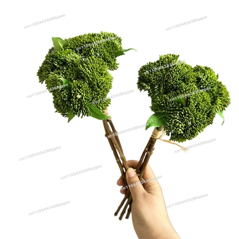 2PCS Soft Glue Cauliflower Soft Glue Fruit Succulent Plant Shooting Prop Cauliflower Home Decoration Rice Grain Fruit Simulation