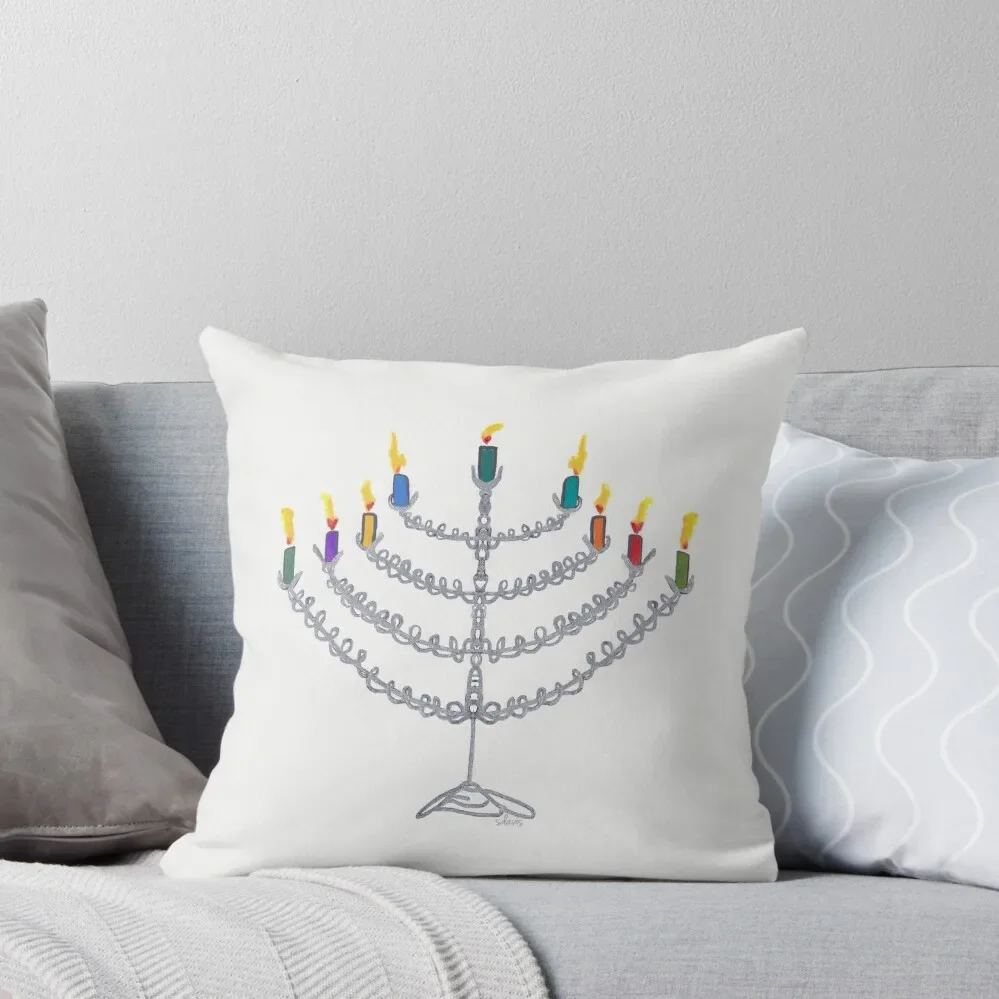 Hanukkah Menorah 11818 Art Throw Pillow Cushions For Children Christmas Pillows Decorative Cushions For Luxury Sofa pillow