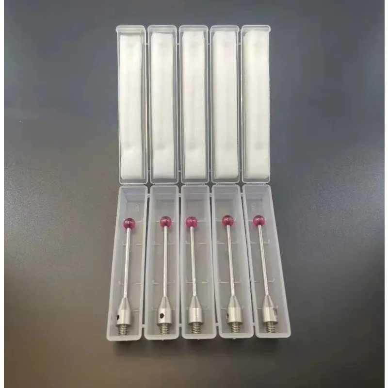 M4_60mm Length-3mm Rod- Ruby Ball Tip -Stainless Steel  Rod  CMM Touch Probe Stylus CNC Touch Probe Stylus   Straight Stylus