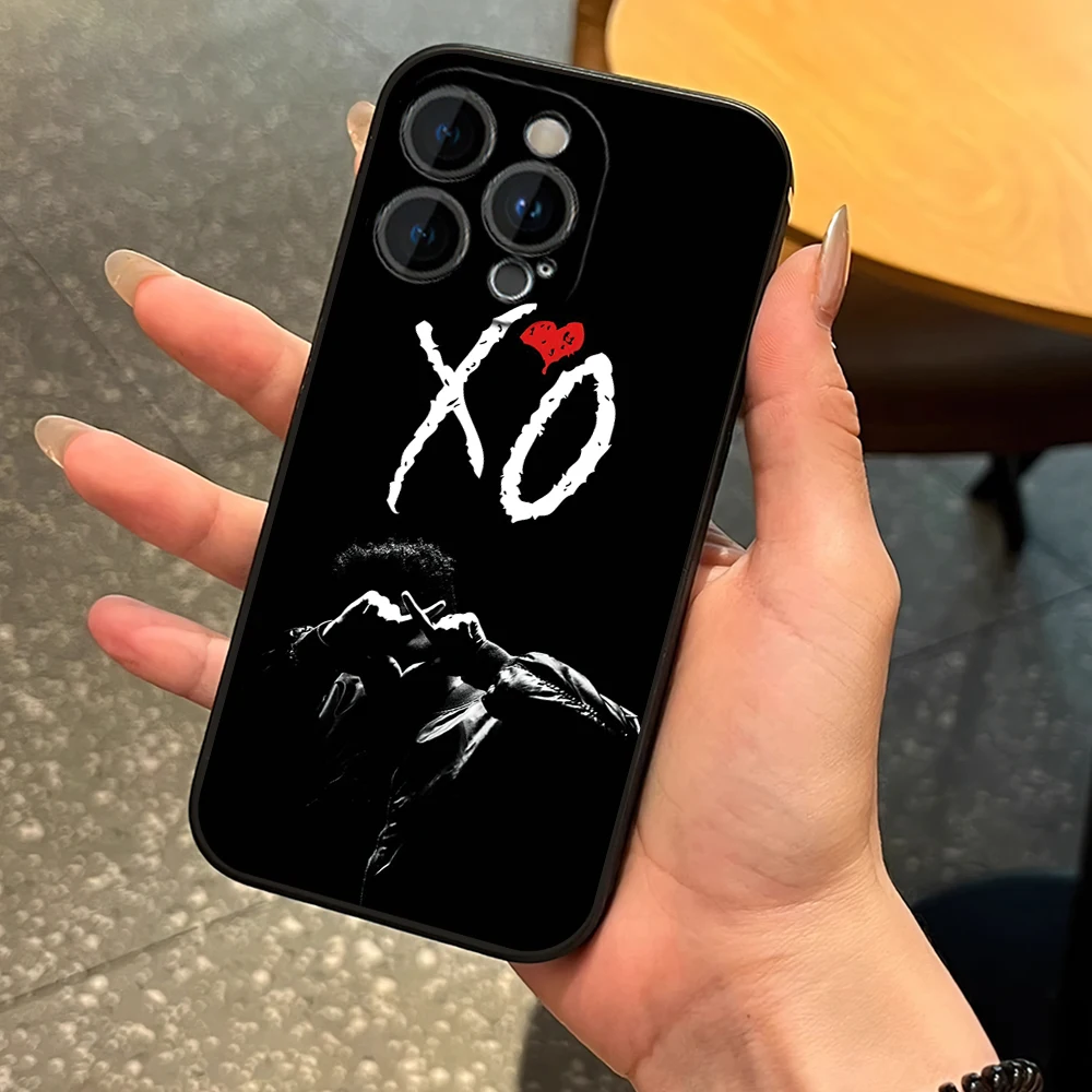 Fashion Luxury The W-Weeknd X-XO Phone Case for iPhone 12 11 13 14 15 16 Max Pro Plus Black Soft Silicone Cover