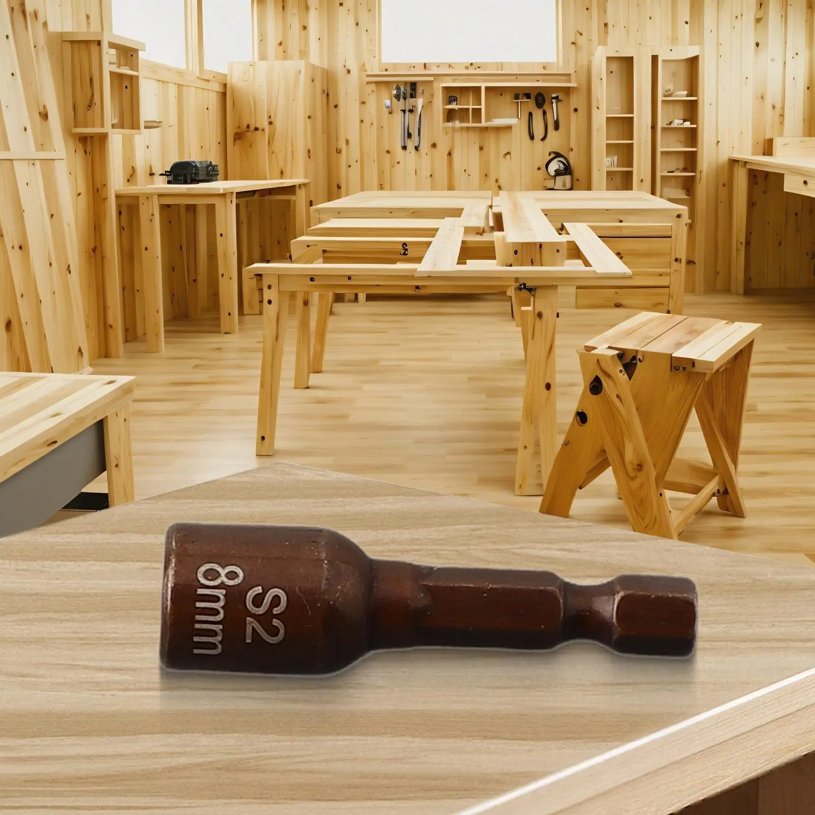 1pc 8mm Socket Magnetic Nut Screwdriver 1/4inch Hex Electric Drill Bit Magnetic Nut Driver Socket Hexagonal Socket Head