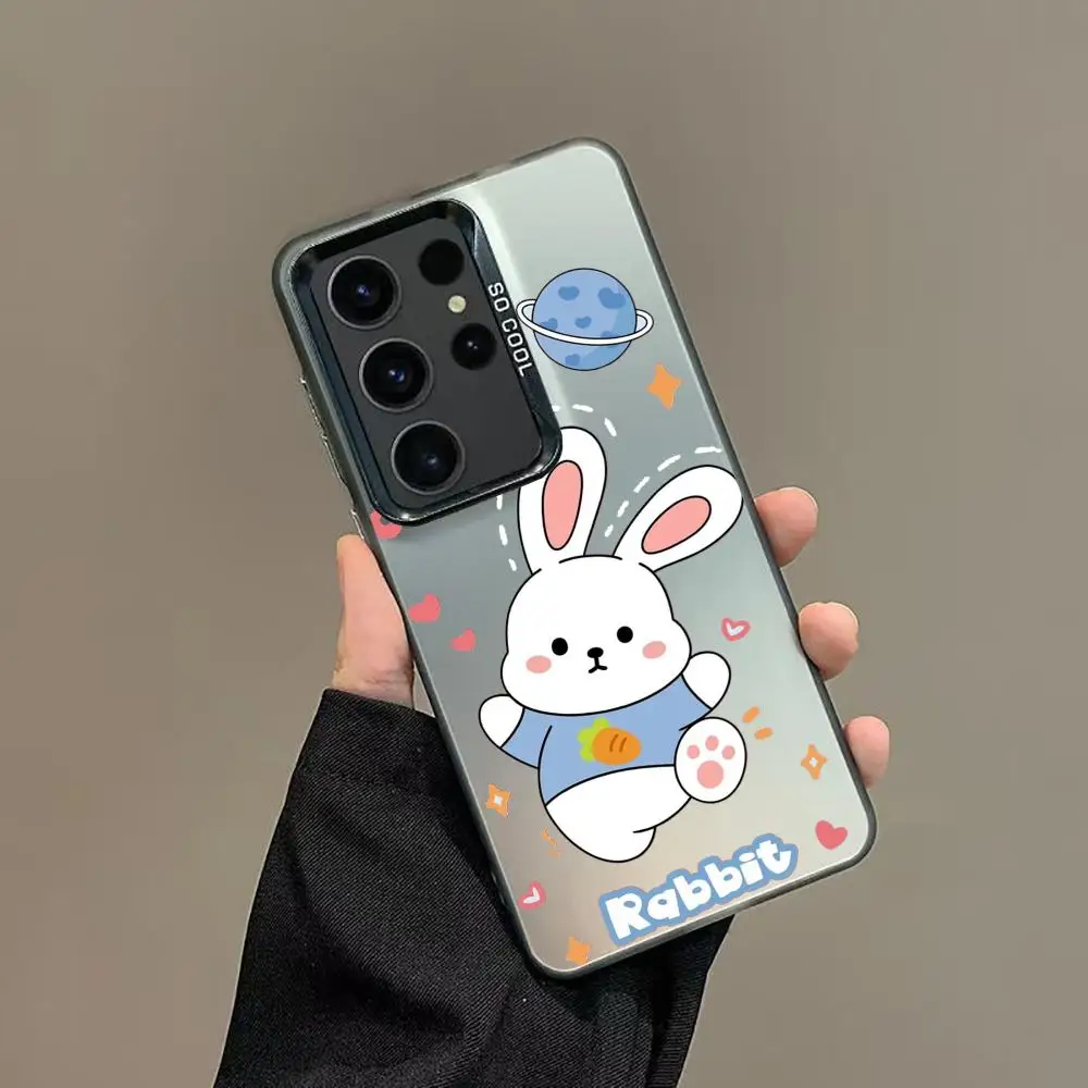 

Kawaii bunny phone case is suitable for Samsung S25 24 23 22 21 20 Plus/Ultra/FE anti-fall and shockproof rear cover