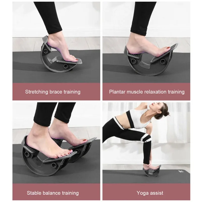 1 قطعة البلاستيك القدم نقالة الروك الساق المدرب السائر الذراع العجل الكاحل تمتد مجلس تمتد اليوغا اللياقة البدنية تدليك دواسة #5