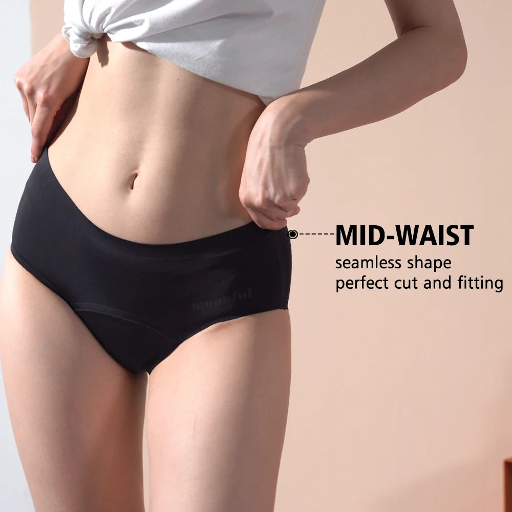 Seamless Menstruation Panties Woman Abundant Flow Menstrual Brief Leak Proof Period Underwear Absorbent Menstrual Panties