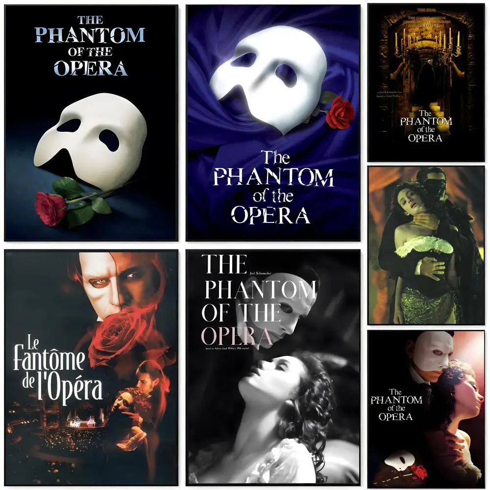 The Phantom Of The Opera Poster HD Waterproof Self-Adhesive Wall Art – Multi-Scene Use, Top Gift Pick