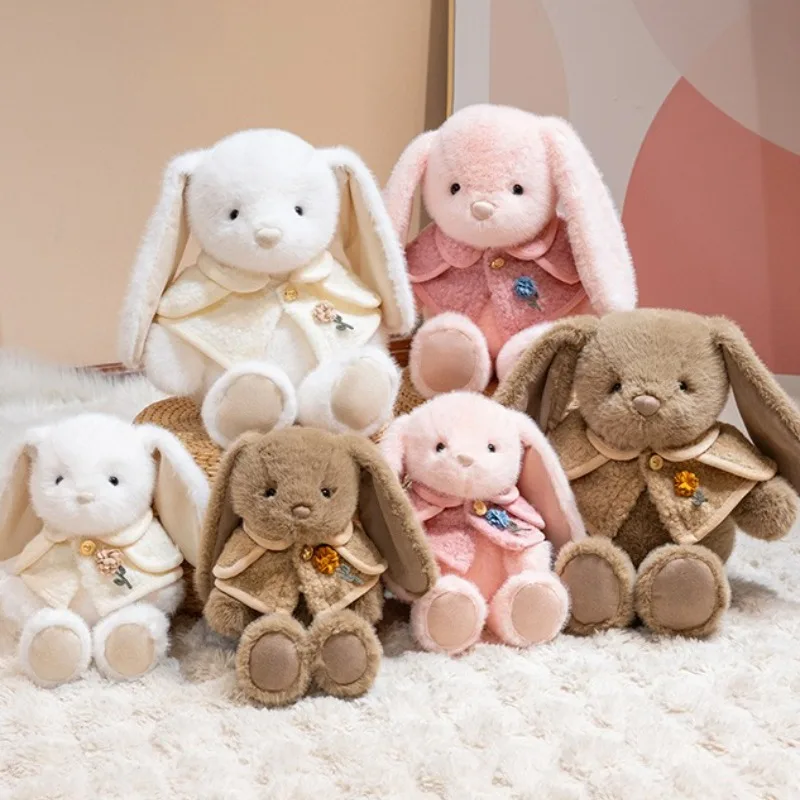 

38/50CM Sweet Rabbit Plush Doll Toys Pink White Stuffed Plush Soft Comfortable Doll Suitable for Room Decor Girl Birthday Gifts