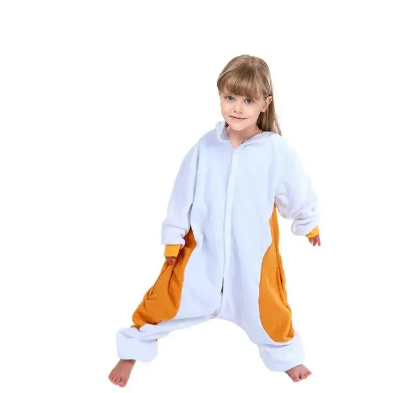 

qq 123Kids Zipper Hamster Animal Onesies Cartoon Halloween Cosplay Costume One-Piece Pijamas Christmas Gift Sleepwear Raccoon Ki