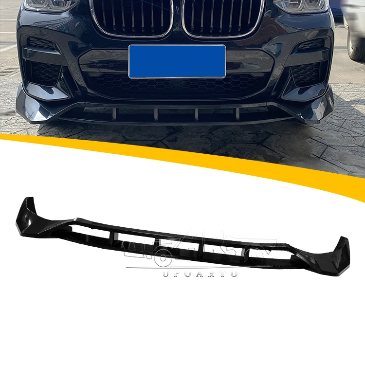 

Front Bumper Lip Spoiler Glossy Black Front Lip Spoiler 4 Sections Front Lip for X3 G01 2018 2019 2020 2021