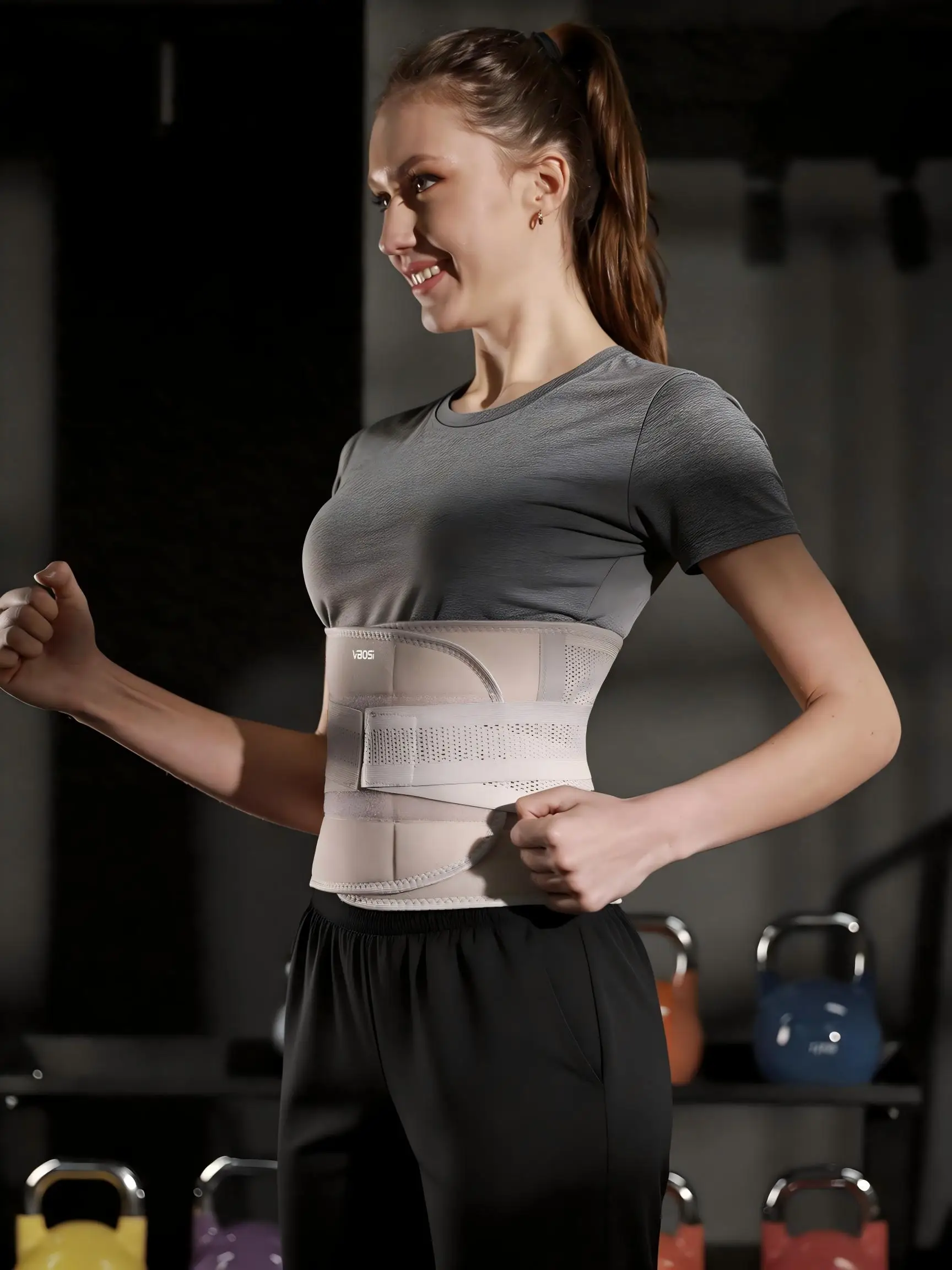Universal Waist Belt, Lower Back Support for Back Pain, Adjustable Waist Trainer
