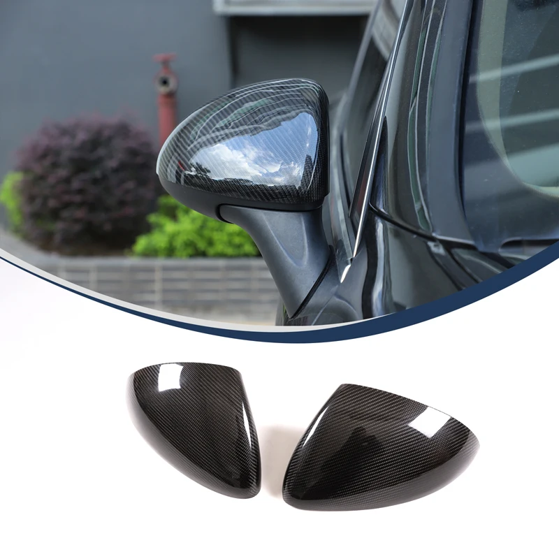

2 Pcs Real carbon fiber Side door mirror decorative cover Car exterior accessories Fit for Porsche Cayenne 2011-2023
