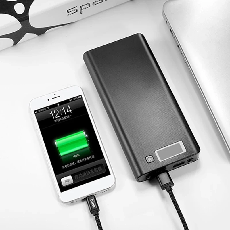 DIY Shell 8*18650 Battery Power Bank Dual USB For Phone Charging 18650 Battery Storage Box Case Without Battery