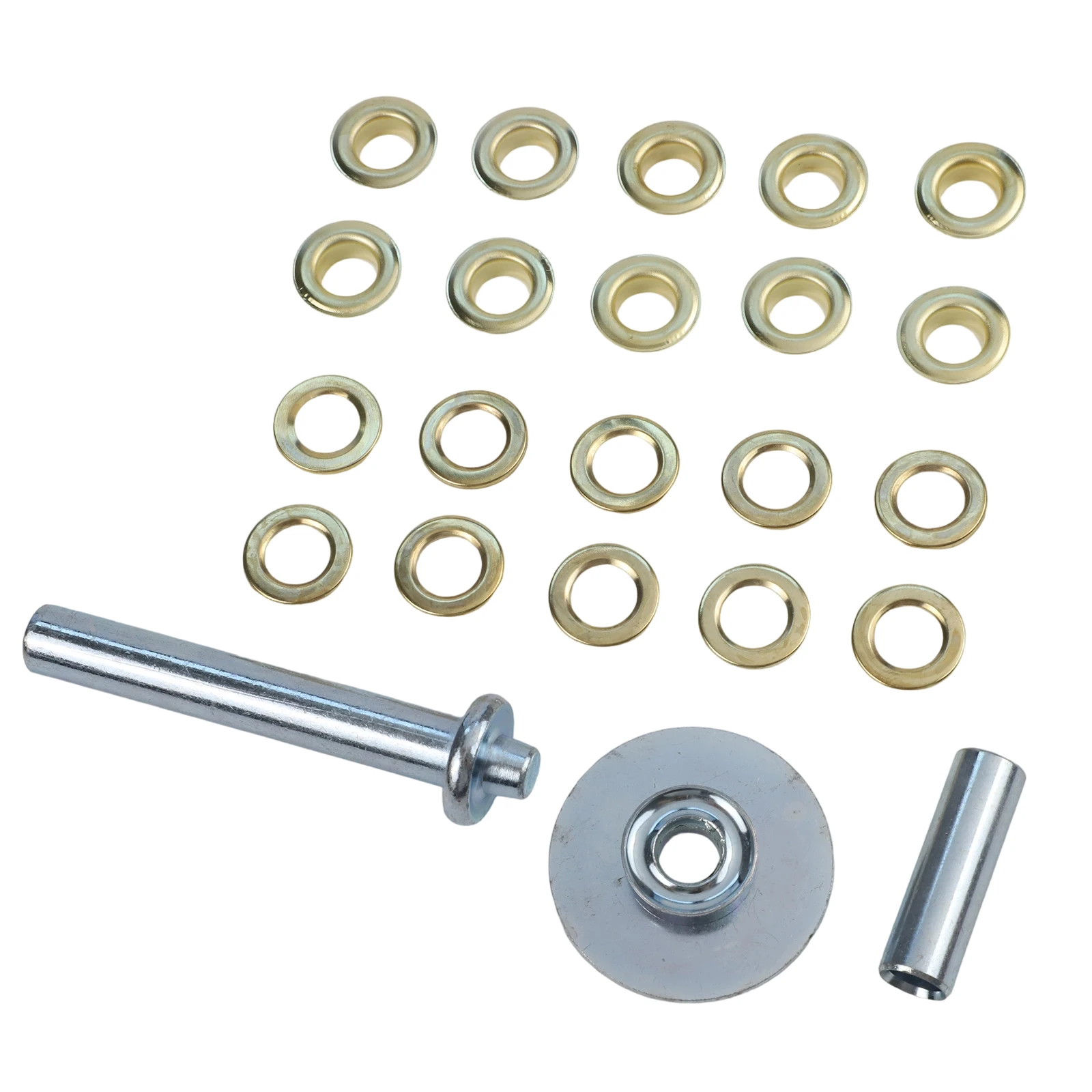Camping Gear Maintenance About 17.5*9.8*2.2 Cm Grommet Repair Kit Brass Grommet Tools Brass Bronze Grommets 50 Pieces Grommets