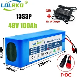 New 48V 100Ah 20000W 13S3P DC/T lithium-ion battery pack 100Ah suitable for 54.6 with BMS