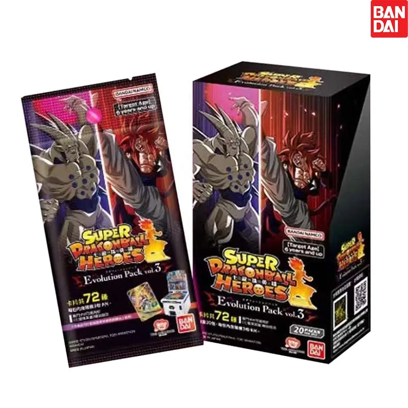 

New Bandai SUPER DRAGONBALL HEROES Card Game Evolution Pack Original Box Vol.3 TCG Collection Card