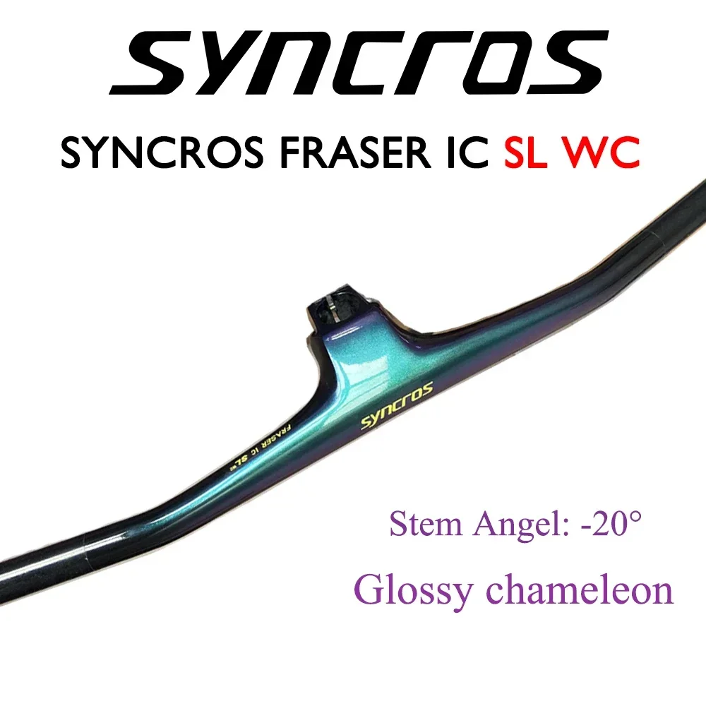 SYNCROS Carbon Handlebar -20° Stem 70-100mm * 780mm FRASER IC SL WC Chameleon MTB Bike Handlebars Matte/Gloss