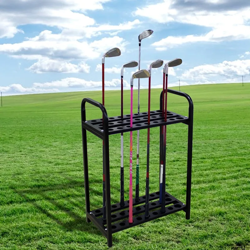 Golf 27 Hole Club Stand Carbon Steel Club Display Stand Storage Rack Golf Club Rack