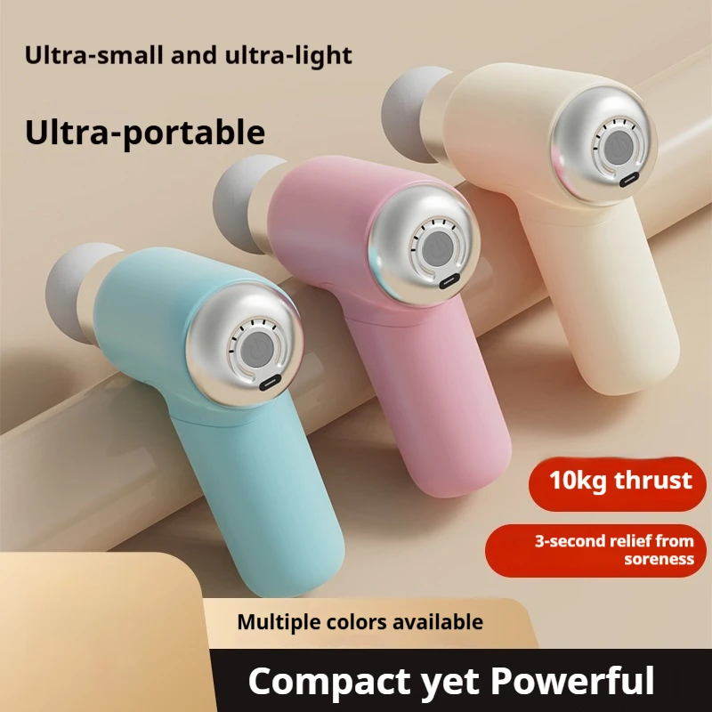 

Mini Massage Gun Rechargeable Portable Electric Deep Tissue Muscle Relaxation For Home Workout Women Sore Muscle Relief Quiet