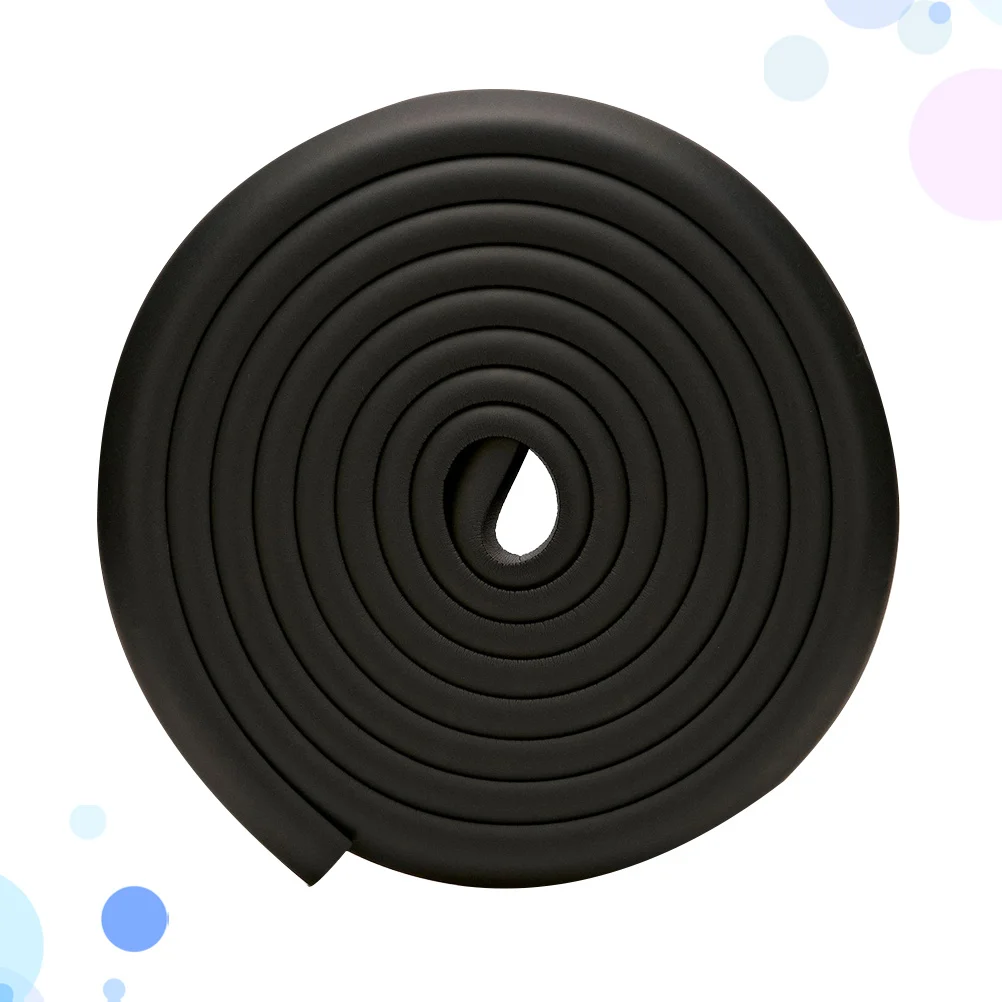 حماية ضد الاصطدام للأطفال، شريط أسود متين، أداة أمان من مادة Nbr قابلة للتصادم، حواف زاوية للأثاث الداخلي المنزلي