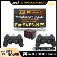 New Classic Video Game Console X2 Plus Gaming Stick 4K HD Wireless Controller 128G 30000 Games 50 Simulator Suitable for PS1/N64