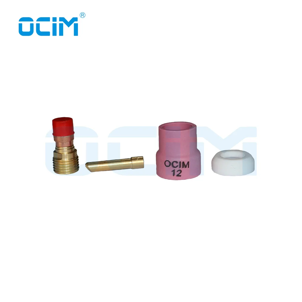 12# 14# 16# 24# Ceramic Nozzle Kit 1.6MM Or 2.4MM Plastic Box Packaging Fit WP17/18/26 Tig Gun