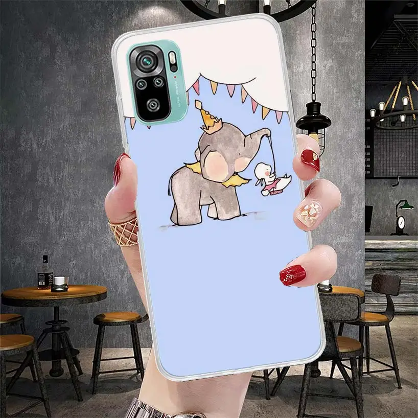 Cute Elephant rabbit Bunny Soft Phone Case For Xiaomi Redmi 9A 9C 9T 10A 10C 10 9 Prime 10X 8A 8 7A 7 6A 6 Pro K40 K20 K30 Cover