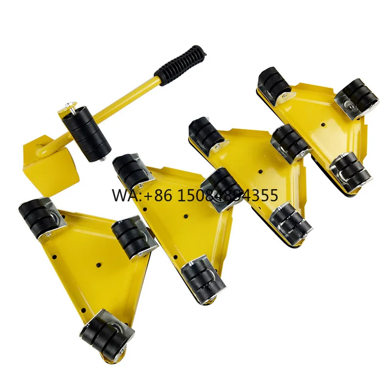 5個セット-家具移動用リフターホイールバー-スライダー-輸送セット-重い家具移動ツール-簡単移動-重い家具運搬用具