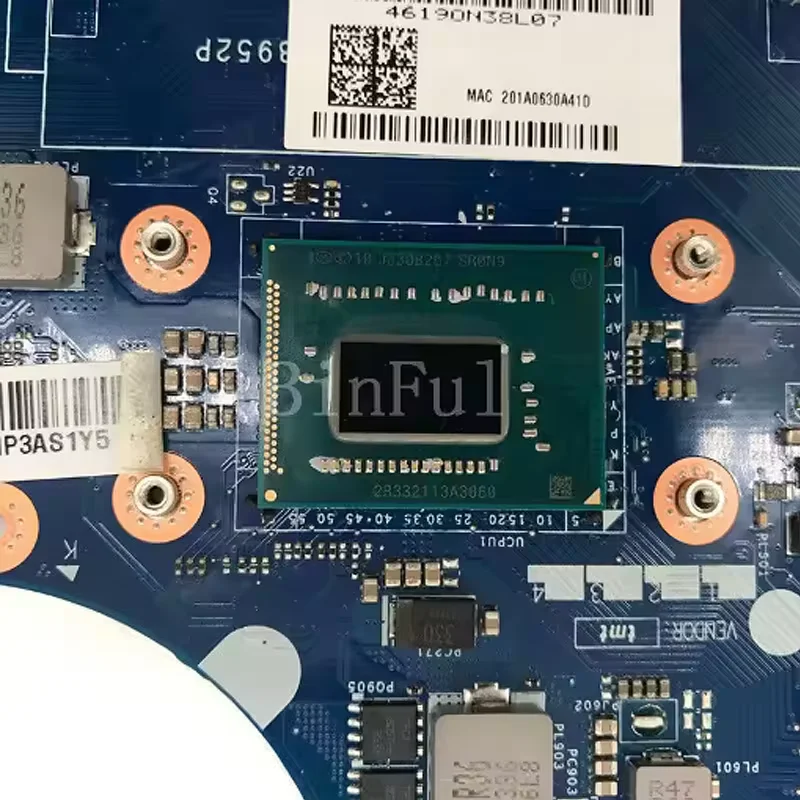 Placa-mãe LA-8952P para laptop Lenovo IdeaPad S400 DDR3 com CPU i3-3217U 1.8Ghz 90002932 100% testada e aprovada