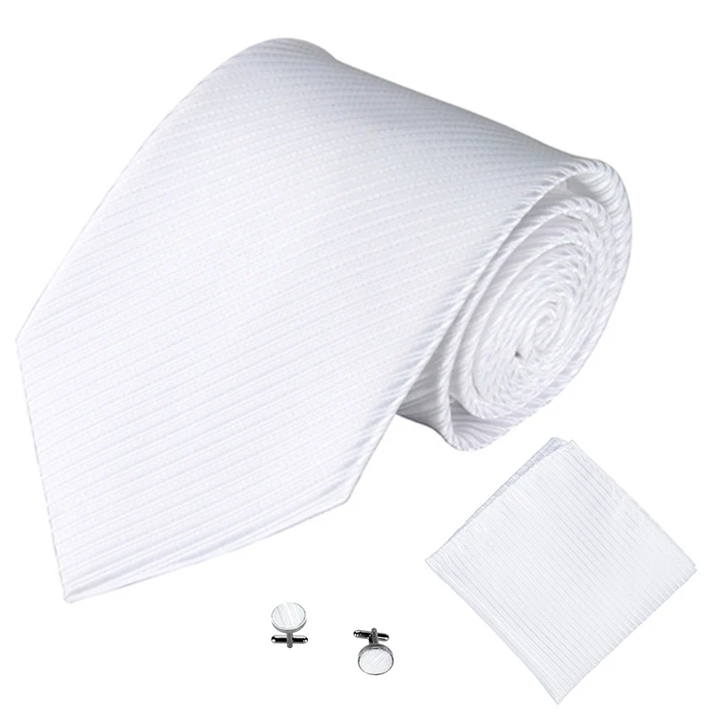 Conjunto de abotoaduras sólidas para homens e mulheres, gravatas para casamento, acessórios para homens, 10cm