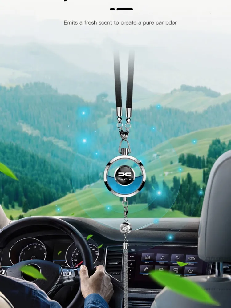 Pendentif de parfum de voiture Cryatal de noblesse, pour Dacia Duster Logan Sandero Stepway Dokker Lodgy MCV 2019 Spring Bigster