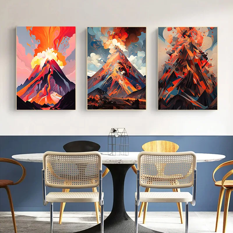 Posters for Wall Decor Canvas Painting Volcanic Eruptions Are Stunning and Spectacular Decoration Bedroom 1Pcs Home Decorations