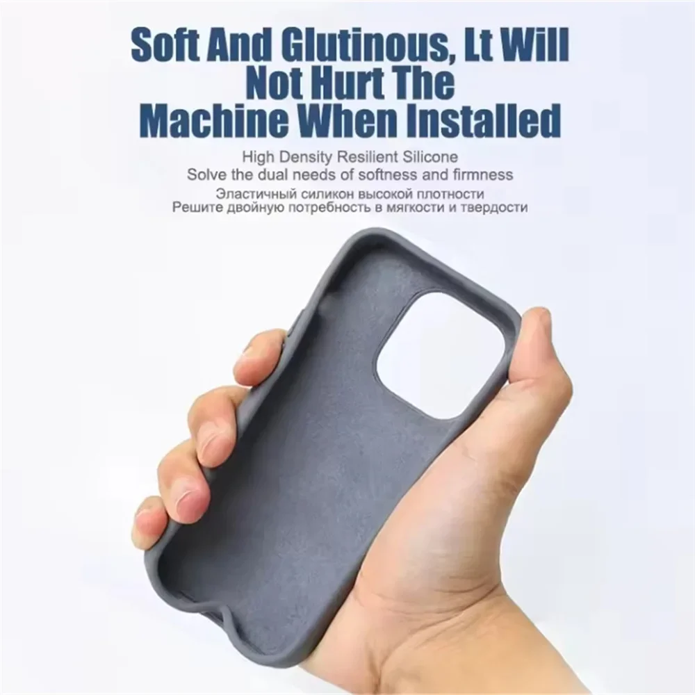 6 Pro Max stoßfeste Handyhülle für iPhone 16 14 15 16 Pro Max 14 Plus neue flüssige Silikon-Stoßstangenhüllen stoßfeste Softcover – Detail 7