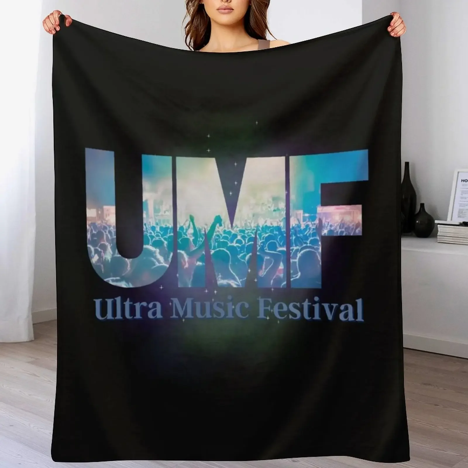 

Ultra Music Festival 2022 Throw Blanket Beautifuls Bed linens Thins bed plaid Blankets