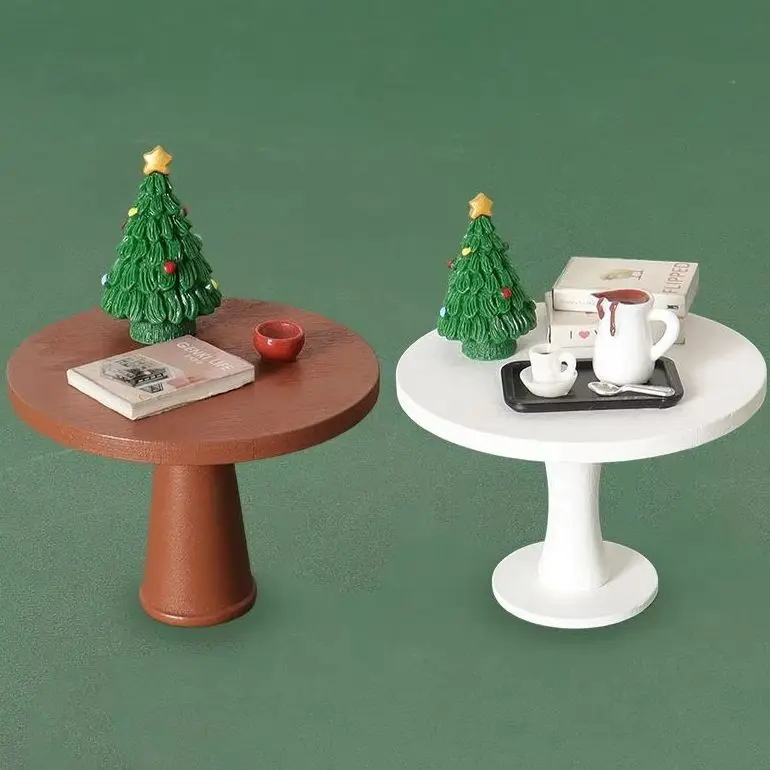 

Кукольный домик, мебель для столовой, украшение, кукольный домик, микро-сцена, декор, украшения 1/12, кукольный домик, мини-круглая модель чайного столика