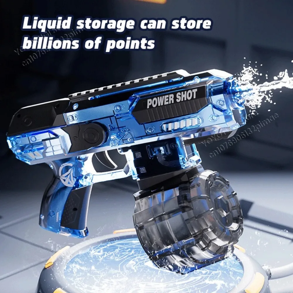 Fully Automatic Electric Water Gun High Pressure Fully Automatic Watergun Toy for Kids Summer Outdoor Pool Fight Game Toys Gift