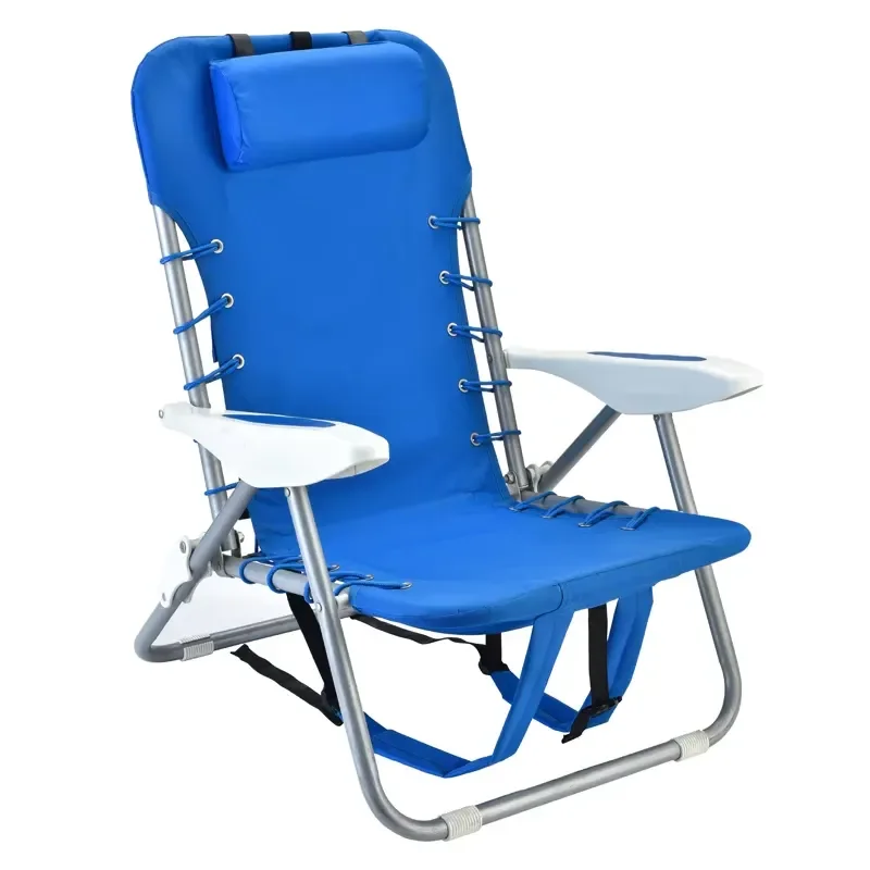 for Portable Camping Low Lawn Hiking Folding Aluminum Backpack Beach Chair