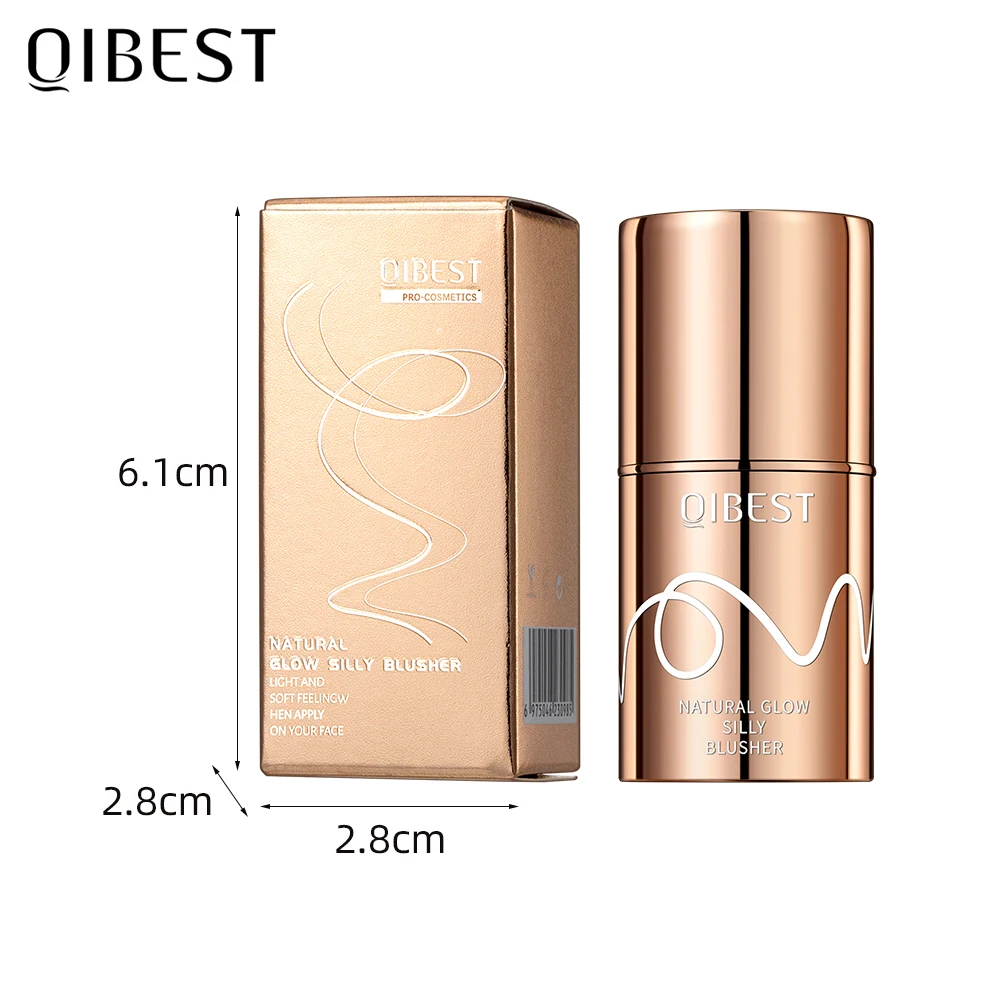 QIBEST عصا مكياج متعددة الوظائف 3 في 1 أحمر شفاه أحمر الخدود للوجه ظلال العيون خفيفة الوزن لون الشفاه كريم أحمر الخدود الطبيعي مستحضرات التجميل #6