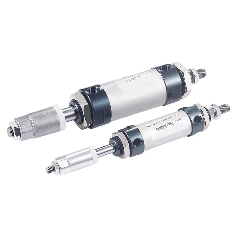 HLH High Quality Small Round MALJ Pneumatic Cylinder Adjustable Stroke Stainless Steel MALJ Bore16/20/25/32/40mm-Stroke 25-200mm