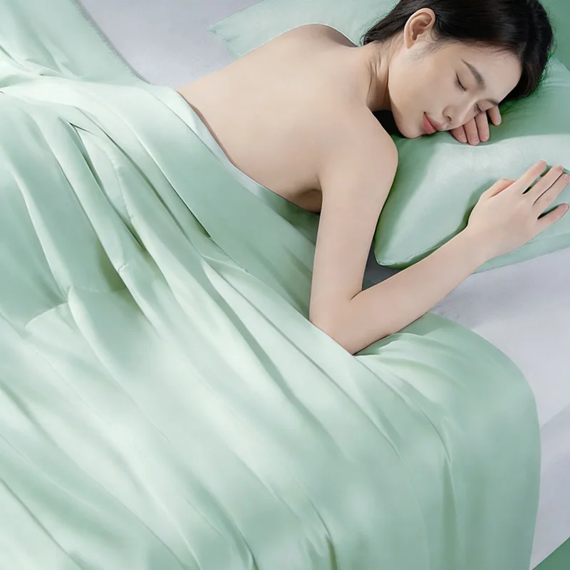 Solid color washed summer quilt comfortable and cool summer quilt double bed luxury washed air-conditioned thin quilt
