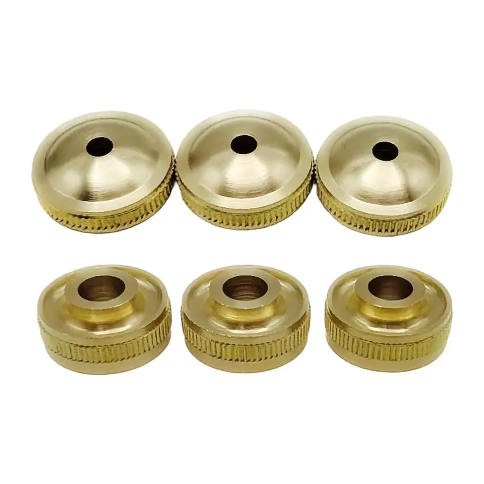 3 Pcs Brass Instrument Valve Cap Covers Heavy Duty Maintenance