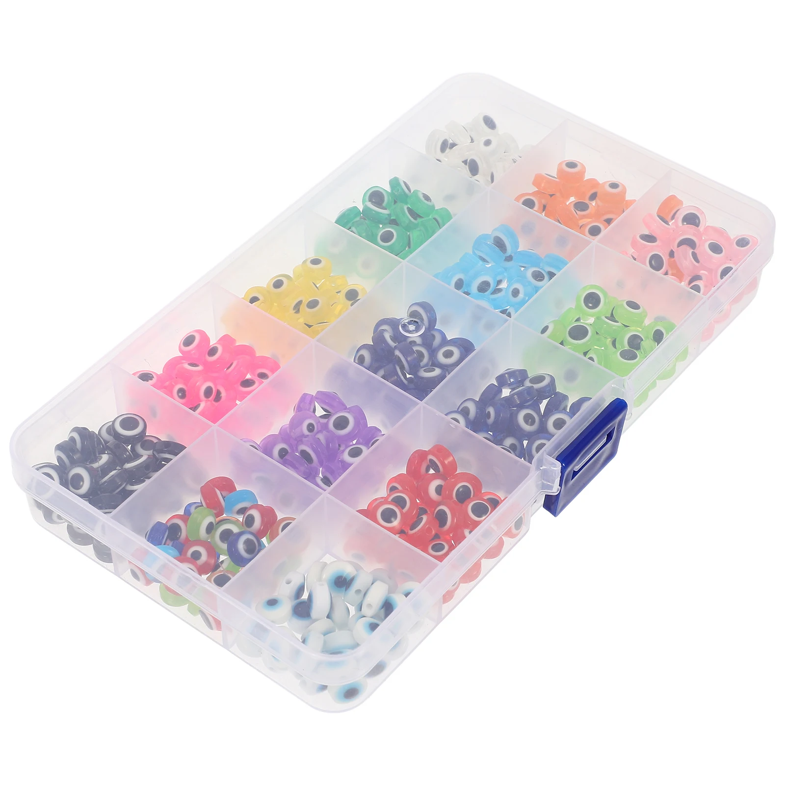 

8mm Evil Eye Beads Jewelry Making Necklace Bracelet Crafts Accessories Colorful for Handmade Boxed Set