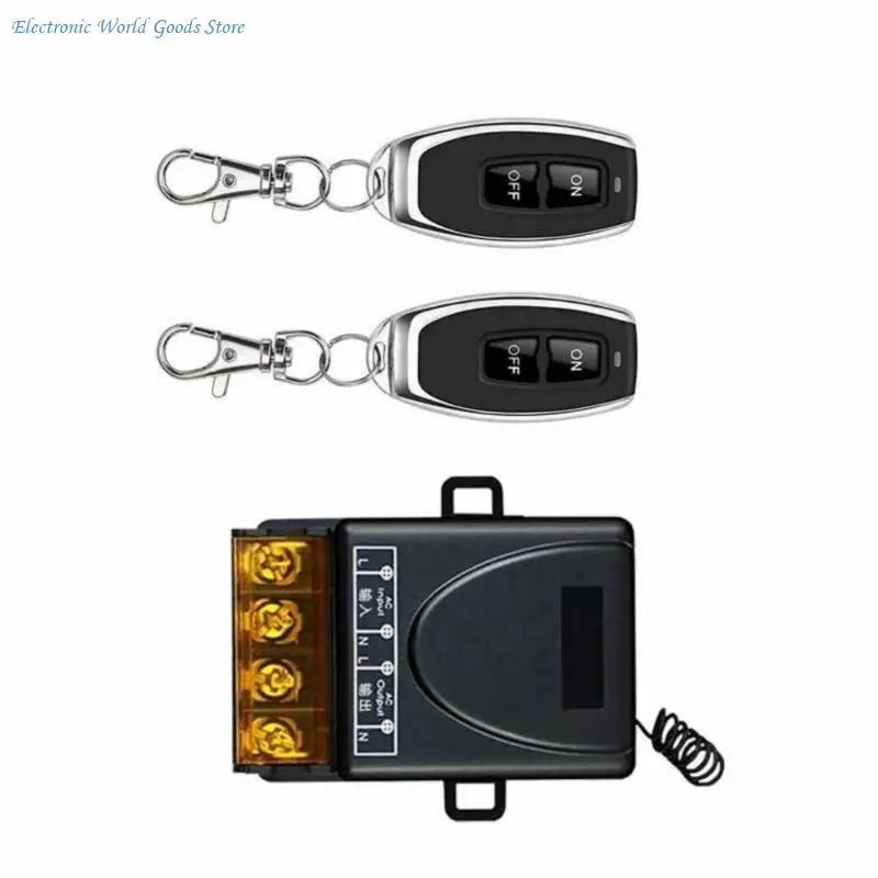 A3PD Highly Power Remote Control Switches Wireless Relays for Garage Door Car Modification