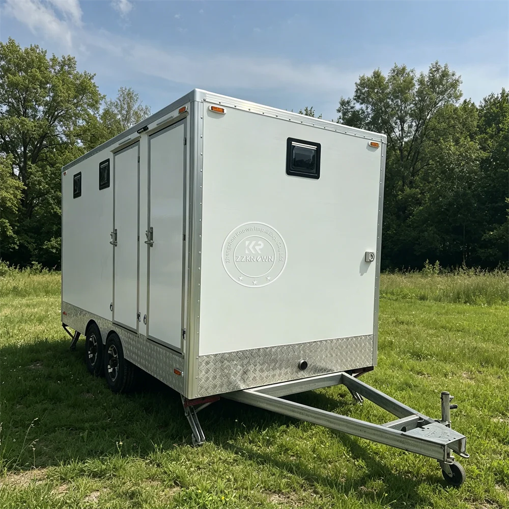 Luxury Portable Toilet Garden Wedding Mobile Bathroom Restroom Cabin Trailer for celebration rental