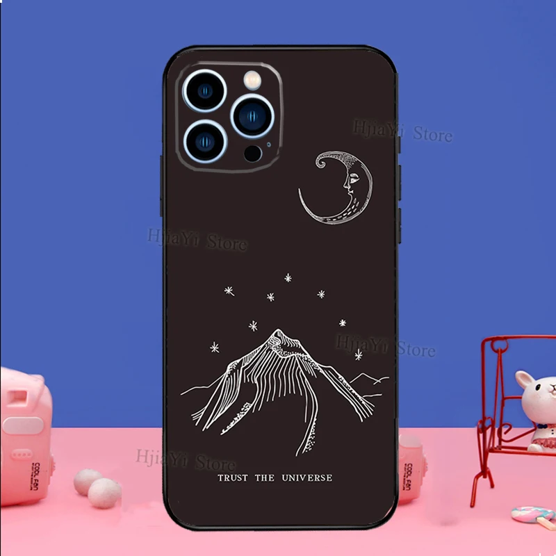 Witches Moon wprurighy Mystery Totem Case per iPhone 16 15 13 11 12 14 Pro Max XS XR X Plus 13 mini Soft Cover Fundas Capa Shell